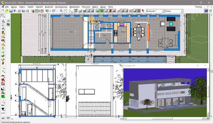 ArCon - Wizualna Architektura ArCon WIZUALNA ARCHITEKTURA 6 funkcjonalność dostępna w ArCon 6 OMEGA 20 funkcjonalność dostępna w ArCon 20 Innowacyjne narzędzie CAD do tworzenia projektów