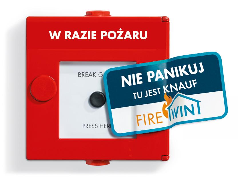 SYSTEMY FIREWIN Wprowadzamy kompleksowe rozwiązania z zakresu pasywnej ochrony przeciwpożarowej w najwyższej jakości, którą gwarantuje marka Knauf SYSTEMY OCHRONY PRZECIWPOŻAROWEJ FIREWIN Kompleksowe