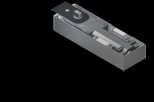 BERGAMO TD750 Samozamykacz podłogowy Floor spring regulacja siły samozamykacza adjustable spring force 82 275 50 29 65 5 105 66.