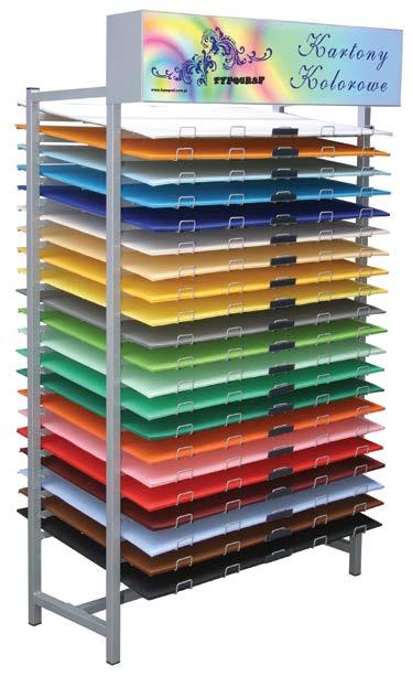 kolorowe Typograf Format: B1 (700 x 1000 mm), B2 (500 x 700 mm) Barwiony w masie Kolekcja kolorowych kartonów offsetowych barwionych w masie.