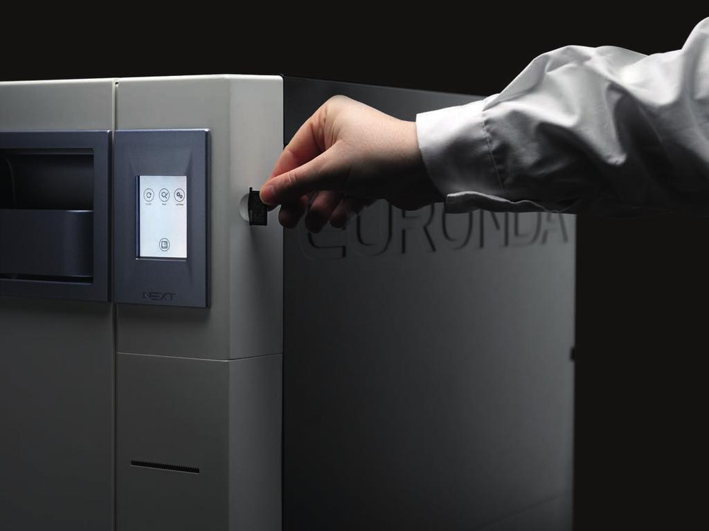 SZCZEGÓŁOWE DANE TECHNICZNE SYSTEM ŚLEDZENIA W WYPOSAŻENIU E9 NEXT ŚLEDZI KAŻDY CYKL STERYLIZACJI, RÓWNIEŻ W WERSJI PODSTAWOWEJ, DZIĘKI OBECNOŚCI KARTY SD I POŁĄCZENIA ETHERNET, ZGODNIE Z NORMĄ
