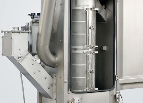 SPHERO System components CENTRO 300 centrifugal dryer CENTRO centrifugal dryer for energy-efficient drying Compact design with good access for cleaning and maintenance Integrated water separator