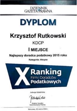O KDCP KDCP Kancelaria Doradztwa Celnego i Podatkowego Rutkowski i Witalis podmiot, który zrzesza doradców podatkowych, radców prawnych i prawników