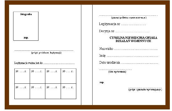 IB CYWILNA NIEWIDOMA OFIARA DZIAŁAŃ WOJENNYCH - bezpłatne zaopatrzenie w leki o kategorii dostępności "Rp" lub Rpz" oraz środki