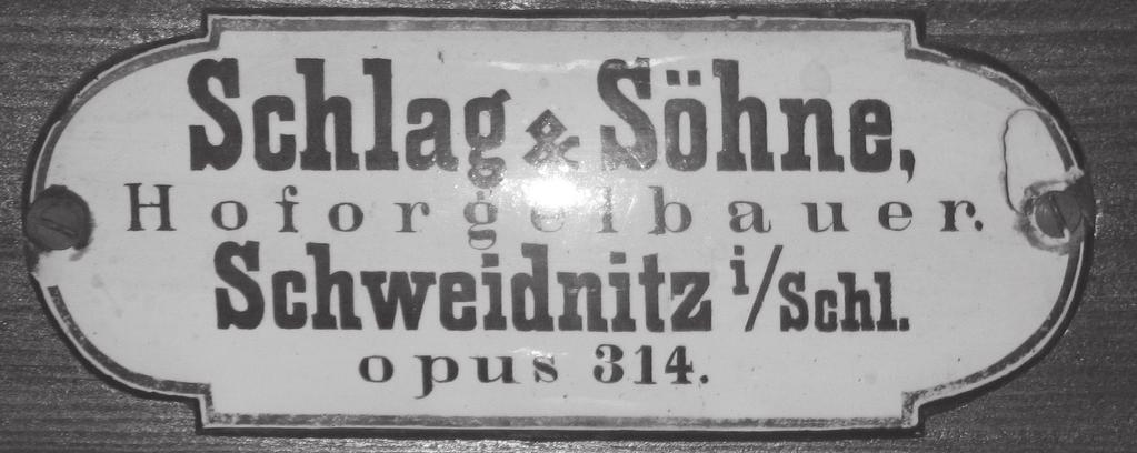 Dekanat Siołkowice 191 Gambe 8 Gemshorn 4 Octave 4 Bordun 16 Doppelflöte 8 Quinte 2⅔ und Octave 2 Mixtur 3 4 fach I Geigenprincipal 8 Salicet 8 Gedackt 8 Principal 4 Gemshorn 2⅔ und Octave 2 C d 1