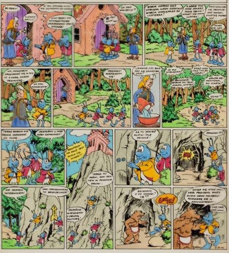 59 SZARLOTA PAWEŁ (1950-2018) "Jonka, Jonek i Kleks" - W krainie zbuntowanych luster, plansza komiksowa nr 5, 1981 r.
