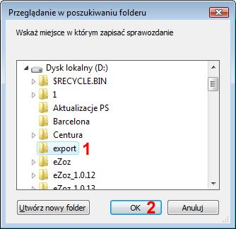 1.8 Eksport danych efaktury do NFZ (pliki ERX, EFX) obowiązkowo od 2018.07.