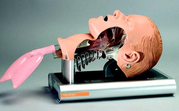 Inny sprzęt szkoleniowy 09 000 Głowa do intubacji Ambu Airway Management Trainer Głowa unosi się i odchyla w sposób naturalny.