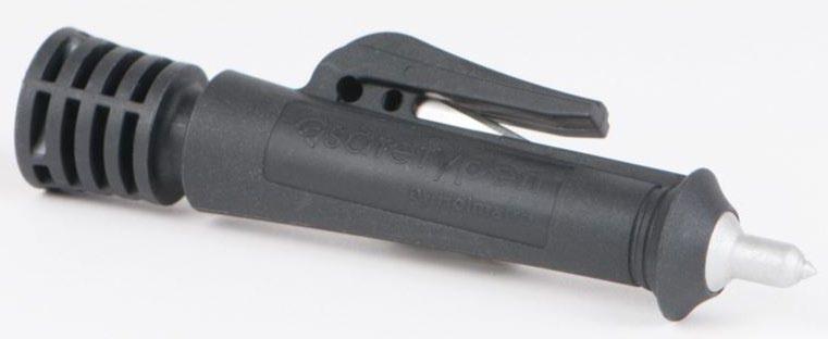 hartowanych SAFETYPEN Wykonany z anodowanego aluminium z utwardzanym cieplnie stalowym