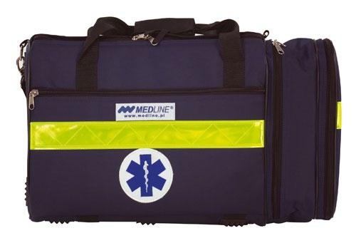 Szafki i torby na defibrylatory, respiratory i zestawy PSP R1 Torba transportowa na respirator Wykonana jest z wytrzymałego łatwozmywalnego materiału typu Cordura.
