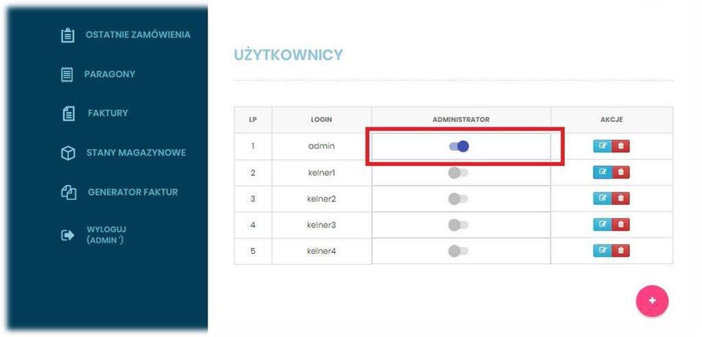 - Konfigurator prefiksu - nadanie schematu numeracji wystawianych faktur, - Ustawienia drukarki fiskalnej : model, protokół, adres Mac, sposób połączenia, opcja wydruku zamówień, - Ustawienia