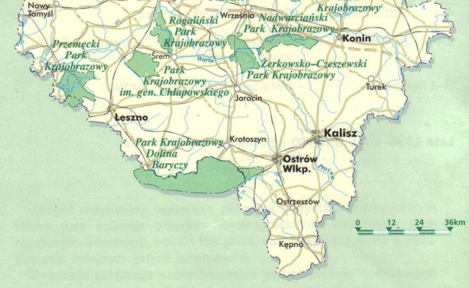 leśnego środkowej Wielkopolski, o dużych wartościach przyrodniczych, i krajobrazowych. Rys. 2.