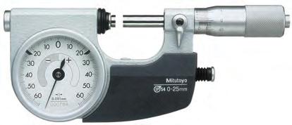Mikrometr czujnikowy Seria 51 Przyrząd pomiarowy składający się ze śruby mikrometrycznej i komparatora czujnikowego przeznaczony do szybkich i dokładnych pomiarów.