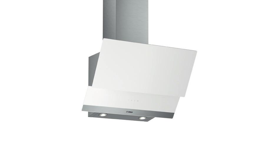 szczelinowa Szklana pokrywa filtra Filtr metalowy Oświetlenie LED Kolor: Biały Wydajność: 530 m3/h Sterowanie