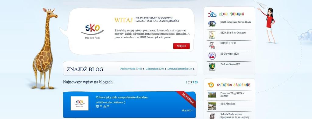 Zapraszamy do Szkolnych Blogów SzkolneBlogi.