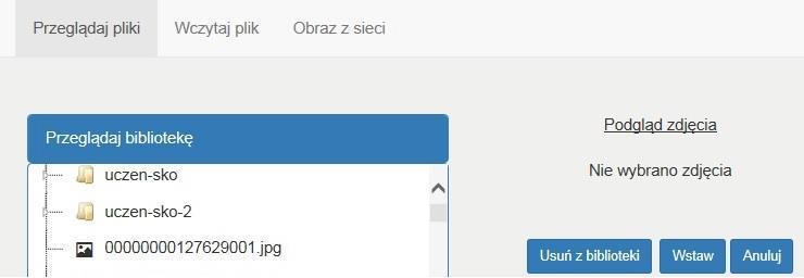 Dodawanie obrazów Każdy wpis jest ciekawszy, gdy zawiera obraz jpg lub gif Aby dodać obraz, będąc w edycji wpisu: 1. Ustaw kursor w miejscu, w którym chcesz wstawić obraz lub gif 2.