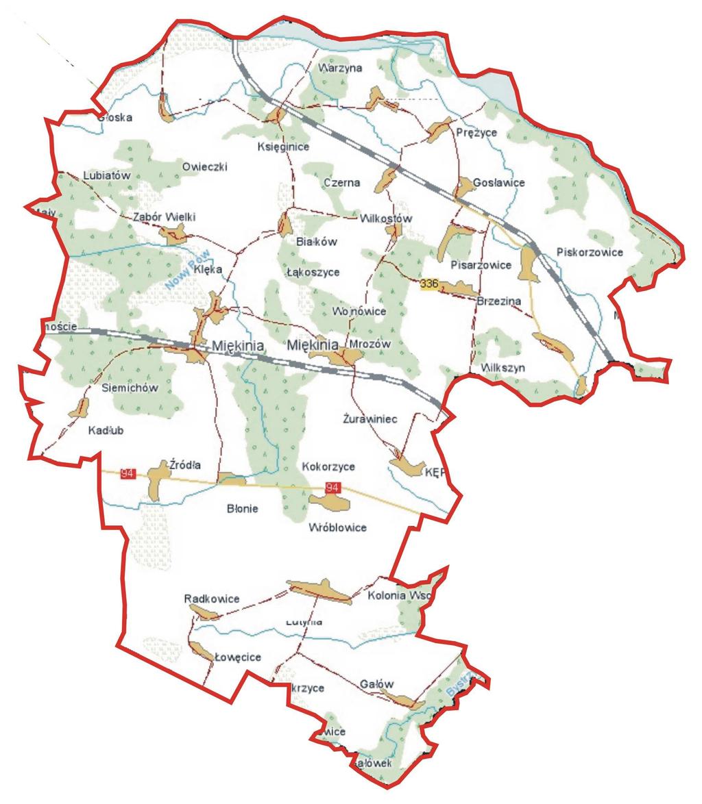 Źródło: maps.geoportal.gov.pl Rys 1. Mapa gminy Miękinia 1.3.