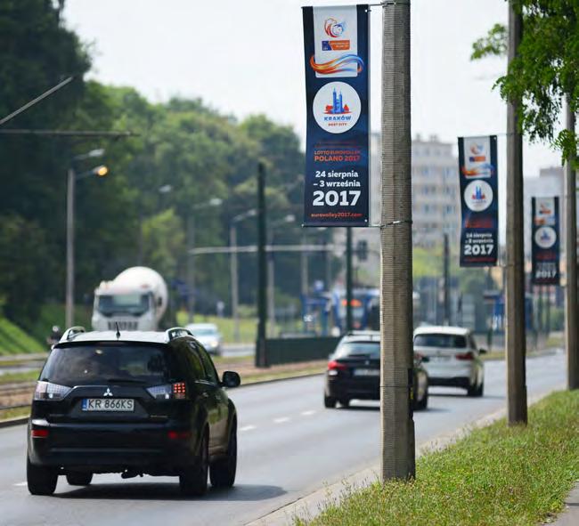 Mistrzostw Europy w Piłce Siatkowej Mężczyzn oznakowaliśmy najbardziej ruchliwe punkty w całym mieście.