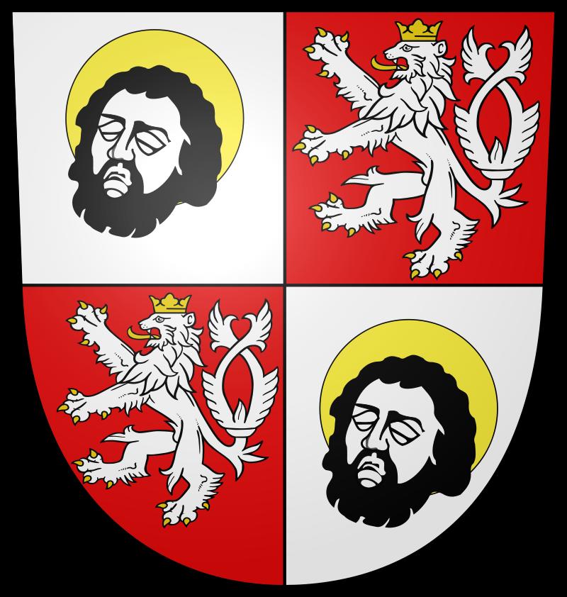 3. Symbole miasta Pierwszy herb Wrocławia z XIV wieku ustanowiono na dworze cesarza Karola IV Luksemburskiego. Dwa pola zajmuje głowa św.