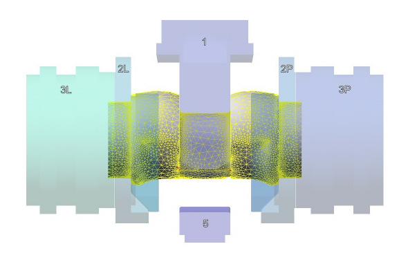 Symulacje numeryczne i modelowanie fizyczne procesów kucia... 211 Symulacje numeryczne przeprowadzono za pomocą programu QForm 3D v. 5.1 dla dwóch wariantów technologicznych procesu kucia (tablica 1).