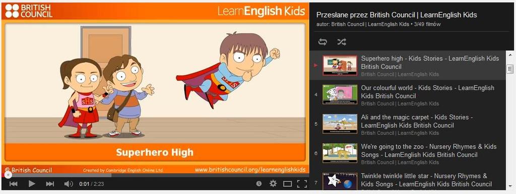 Kanał YouTube British Council https://www.youtube.com/watch?