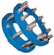 TIGHTENING RING FOR BELL CONNECTORS OF CAST IRON PIPELINES DN 50 65 00 50 00 500 600 0 0 Zakres średnic D min - ma (mm) Diameter range D min - ma (mm) Диапазон диаметров D мин-макс (мм) 6-68 75-8 9 -