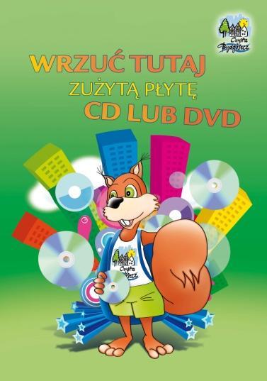 Konkurs adresowany jest do wszystkich poziomów szkół oraz przedszkoli z Bydgoszczy i polega na zbiórce zużytych i niepotrzebnych płyt kompaktowych CD i DVD (mogą być porysowane i uszkodzone).