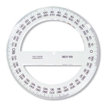 156 744200 EKIERKA NIEŁAMLIWA 45/177 16 cm Ekierka równomierna wykonana z transparentnego, sprężystego