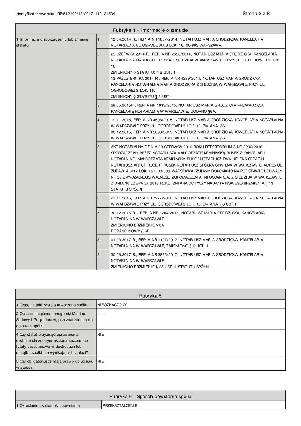 Dokument Informacyjny