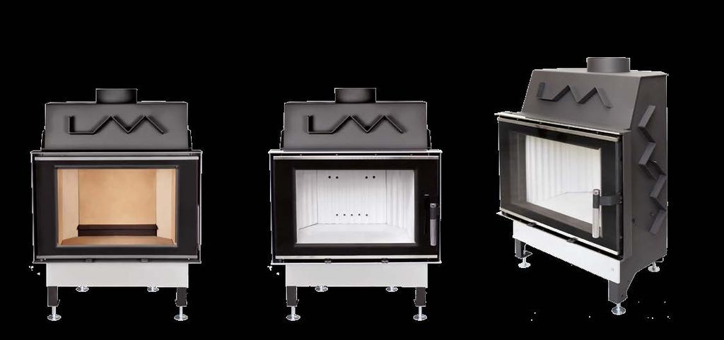 LUMINA 12 E C D A F B INOX Black Line Glass Klamka Style Czarna Klamka Style Inox drzwi prawe lub lewe okucia czarne/inox