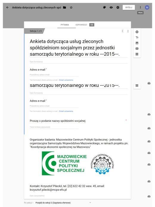 8.2. Załącznik nr 2 - Ankieta za 2015 r wersja word, wersja