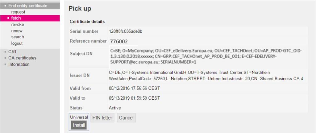 W związku z tym, że instalacja zależy od wdrożenia, organizacja powinna zwrócić się do swojego dostawcy punktu dostępu w celu uzyskania opisu tej