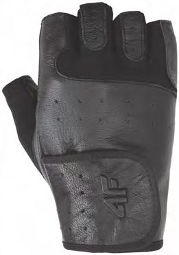 H4L18-RRU004 UNISEX BIKE GLOVES S M L XL - fabric: 90% leather, 10% nylon - palm: 100% leather -