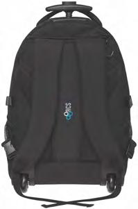 with blocking button -maximum height 100cm - wheels - compression straps -