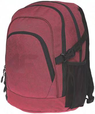 LUGGAGE COLLECTION dark red melange 61M ciemna czerwień melanż 61M H4L18-PCU014 - lining: