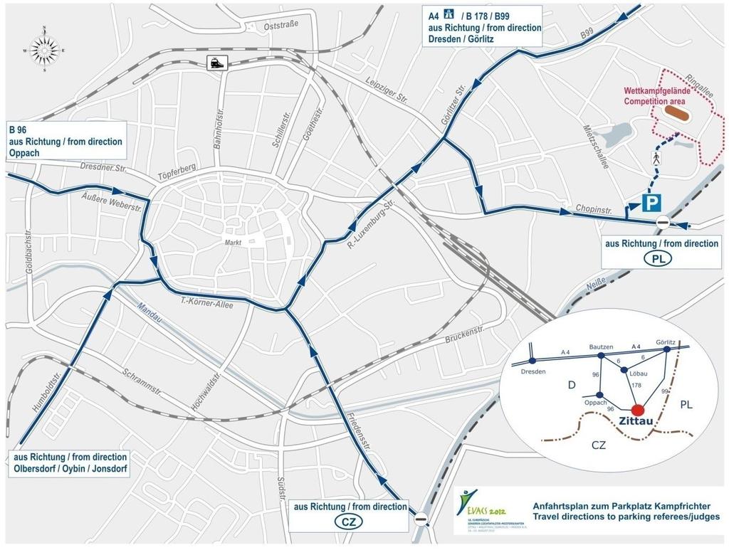 Uczestnicy, którzy mają dostęp do Internetu mogą śledzić wyniki zawodów publikowane na stronie internetowej HSG Turbine Zittau (http://www.turbine-zittau.de/la). Live: https://laportal.