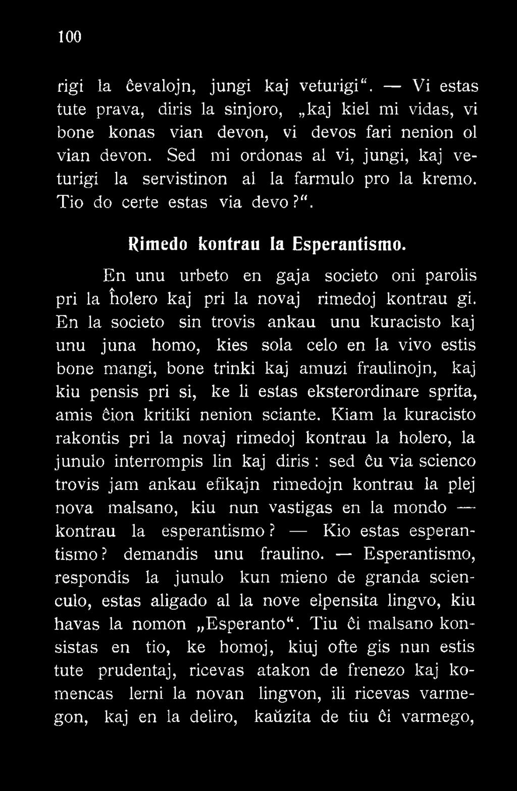 amis ćion kritiki nenion sciante.
