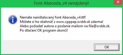 program sa skončí. Keď stlačíme Áno objaví sa informácia o počte znakov v dokumente napríklad: Stlačíme OK.