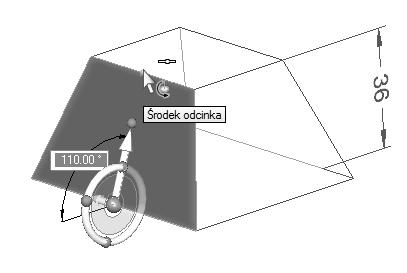 (3a) (3b) (3c) (3d) Wywołaj z panelu Relacje lic polecenie Współosiowość. Następnie (3c) przyciskiem [1] wybierz tryb Wyrównaj niezależnie.