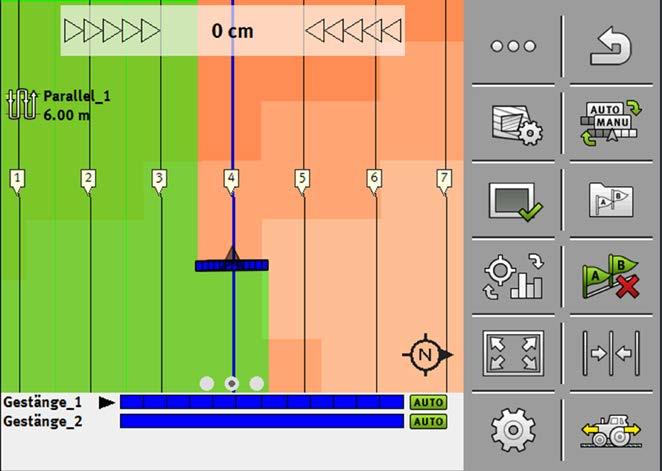 MULTI-Control Wymagania aplikacji: ISOBUS-UT, ISOBUS-TC (SECTION-Control) MULTI-SECTION-Control MULTI-SECTION-Control umożliwia w siewnikach wyposażonych w dwa niezależne od siebie systemy