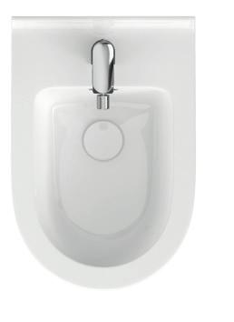 przelewem prostokątnym, ukryty montaż Wymiary: 35,5 x 52,0 x 33,0 cm Kod katalogowy: K114-010 BIDET ZAWIESZANY CREA