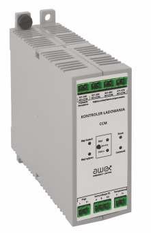 system centralnej baterii ŁADOWARKA L-980 Moduł ładowarki zapewnia ładowanie baterii w oparciu o charakterystykę ładowania UI z kompensacją temperaturową zgodnie z normą PN-EN 50171.