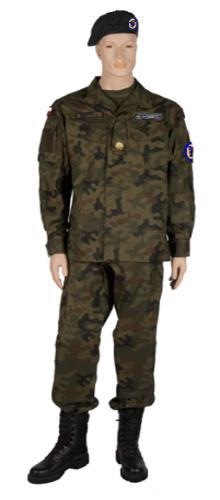 MUNDURY WOJSKOWE MUNDURY POLICYJNE I POŻARNICZE Uzupełnieniem tych zestawów jest noszona, jako podkład pod mundur dowolna, koszulka T-shirt w kolorze: khaki klasa wojskowa, czarnym klasa policyjna,