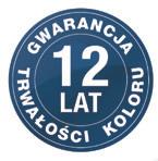 Dzięki zastosowaniu nowatorskiej technologii użytkownik może mieć pewność, że kolory te nie zmienią się i nie wyblakną przez wiele lat.