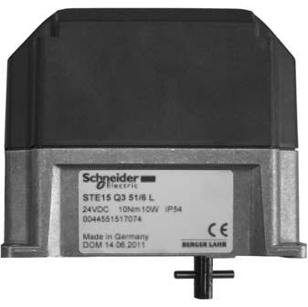 Pierwsze uruchomienie Serwomotor STE Serwomotor STM 40 Układ regulatora elektronicznego BT300 działa z wykorzystaniem serwomotora ze sterowaniem cyfrowym STE4,5.