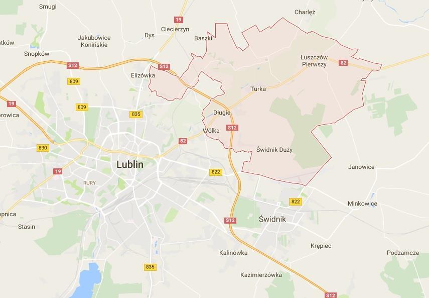 Rysunek 1. Położenie Gminy Wólka. Źródło: www.google.pl 2.
