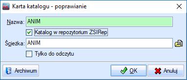 Od tej pory wszystkie katalogi ustawione wcześniej w programie wskazują na lokalizacje w repozytorium.