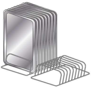 WyposaŜenie standardowe StelaŜ na 8 tac 300x520x(H)210 mm 1