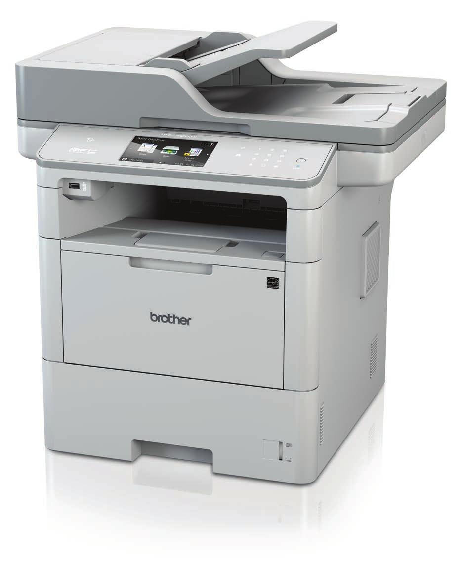 MFC-L6900DW Brother Monochromatyczne laserowe urządzenie wielofunkcyjne Wszechstronne urządzenie dla grup roboczych Druk Kopia Skan Faks 50 520 SHEET PAPER TRAY USB N