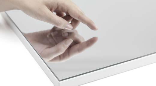 5 RAUVISIO CRYSTAL MIRROR - POLIMEROWE LUSTRO Polimerowe lustro oferowane jest w następujących wariantach: - RAUVISIO crystal mirror (laminat) - RAUVISIO crystal slim mirror (panel lustrzany 4 mm) -